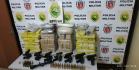 Em Realeza (PR), policiais militares atuantes na fronteira apreendem mais de 60 quilos de maconha e recolhem sete armas de fogo ilegais, em ônibus de viagem