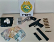Em ocorrências diferentes, PM encaminha três por tráfico de drogas e apreende duas armas de fogo, em Paranaguá (PR)