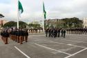 Pira do Fogo Simbólico da Pátria é acendida durante cerimônia de abertura da Semana da Pátria em Curitiba