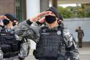 Pira do Fogo Simbólico da Pátria é acendida durante cerimônia de abertura da Semana da Pátria em Curitiba