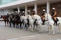 Pira do Fogo Simbólico da Pátria é acendida durante cerimônia de abertura da Semana da Pátria em Curitiba