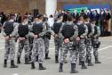 Pira do Fogo Simbólico da Pátria é acendida durante cerimônia de abertura da Semana da Pátria em Curitiba