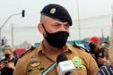 Polícia Militar participa de blitz educativa integrada da Semana Nacional do Trânsito na Linha Verde em Curitiba