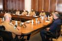Primeira-dama do Estado do Paraná recebe Alto-Comando da Polícia Militar em Curitiba (PR)