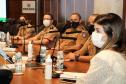 Primeira-dama do Estado do Paraná recebe Alto-Comando da Polícia Militar em Curitiba (PR)