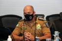 Primeira-dama do Estado do Paraná recebe Alto-Comando da Polícia Militar em Curitiba (PR)