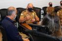 Primeira-dama do Estado do Paraná recebe Alto-Comando da Polícia Militar em Curitiba (PR)