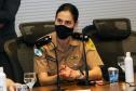 Primeira-dama do Estado do Paraná recebe Alto-Comando da Polícia Militar em Curitiba (PR)
