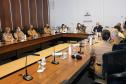Primeira-dama do Estado do Paraná recebe Alto-Comando da Polícia Militar em Curitiba (PR)