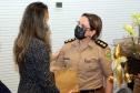 Primeira-dama do Estado do Paraná recebe Alto-Comando da Polícia Militar em Curitiba (PR)