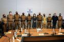 Primeira-dama do Estado do Paraná recebe Alto-Comando da Polícia Militar em Curitiba (PR)