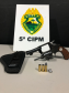 PM prende dois homens e apreende uma arma de fogo no Noroeste do estado
