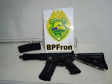 BPFRON apreende mais de 200 quilos de maconha, arma de fogo e carro roubado no Oeste do estado