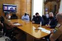 Comandante-Geral da PM recebe prefeito de Ribeirão Claro (PR) em Curitiba