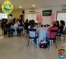 Policiais militares recebem instrução em alusão do Outubro Rosa em Londrina (PR)