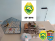 PM apreende mais de 6,4 quilos de maconha em situações distintas nos Campos Gerais do estado