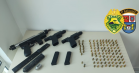 Polícia Militar do Litoral do estado apreende cinco armas de fogo e 260 munições em situações distintas