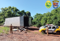 No Noroeste do estado, PM recupera caminhão pouco tempo após o roubo
