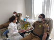 Policiais militares do 2º BPM participam de campanha de doação de sangue em Jacarezinho