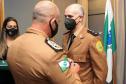 Oficiais e praças recebem a Medalha de Mérito do Comando-Geral durante solenidade em Curitiba