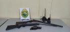 No Oeste do estado, policiais militares da fronteira apreendem 23 quilos de maconha, cigarros contrabandeados e três armas de fogo durante a Operação Hórus