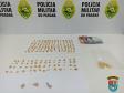 No Noroeste do estado, PM prende dois homens e apreende 194 pedras de crack e 20 comprimidos de ecstasy