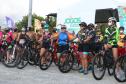 Mais de 200 ciclistas de todo Paraná participam junto com a PM de desafio de 27 quilômetros, no litoral