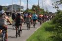 Mais de 200 ciclistas de todo Paraná participam junto com a PM de desafio de 27 quilômetros, no litoral