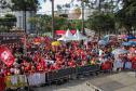 Curitiba, 01 de maio de 2018. Manifestações do Dia do Trabalho