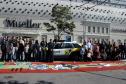 Curitiba, 31 de maio de 2018. Montagem do tapete Corpus Christi