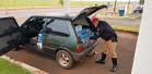 PRE apreende carro com 750 pacotes de cigarros contrabandeados no Oeste do estado