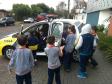 Em Cascavel, PM comemora Dia do Soldado junto com as crianças do bairro Universitário