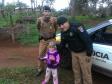 Menina de quatro anos ganha presente de policiais militares do Centro-Sul do Paraná