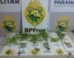 BPFron prende duas pessoas e apreende mais de dois quilos de cocaína, seis pés de maconha e dois veículos carregados com contrabando no Oeste do estado