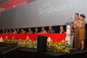 Cerca de 3 mil bombeiros militares de todo o Brasil participam da abertura do XVIII Seminário Nacional de Bombeiros em Foz do Iguaçu, no Paraná