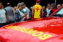 Guaratuba, 05 de janeiro de 2019. Operação Verão Paraná 2018/2019 - 19ª Travessia dos Guarda-Vidas Veteranos