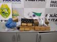 Em Cascavel, PM retira quase 80 quilos de maconha de circulação e prende quatro pessoas em situações distintas