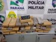Em Cascavel, PM retira quase 80 quilos de maconha de circulação e prende quatro pessoas em situações distintas