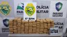 Após acidente, PM apreende mais de 60 quilos de maconha; dois homens são encaminhados