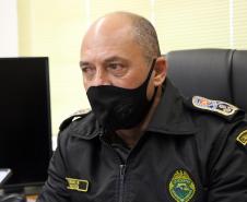 Comandante-Geral da PMPR recebe fã da Corporação que sonha em ser Policial Militar