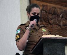 Comunidade católica do Fanny, em Curitiba, recebe Polícia Militar para celebrar os 167 anos de história da Corporação