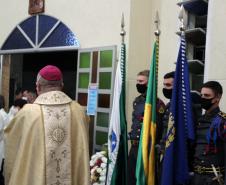 Comunidade católica do Fanny, em Curitiba, recebe Polícia Militar para celebrar os 167 anos de história da Corporação