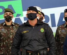 Pira do Fogo Simbólico da Pátria é acendida durante cerimônia de abertura da Semana da Pátria em Curitiba
