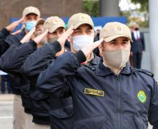 Pira do Fogo Simbólico da Pátria é acendida durante cerimônia de abertura da Semana da Pátria em Curitiba