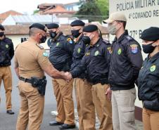 Em União da Vitória, Comandante-Geral conversa com praças e oficiais e recebe prefeitos no 27° Batalhão