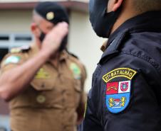 Em União da Vitória, Comandante-Geral conversa com praças e oficiais e recebe prefeitos no 27° Batalhão