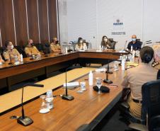 Primeira-dama do Estado do Paraná recebe Alto-Comando da Polícia Militar em Curitiba (PR)