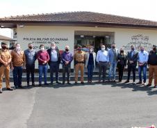 Em União da Vitória, Comandante-Geral conversa com praças e oficiais e recebe prefeitos no 27° Batalhão