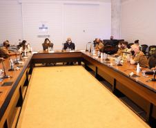 Primeira-dama do Estado do Paraná recebe Alto-Comando da Polícia Militar em Curitiba (PR)
