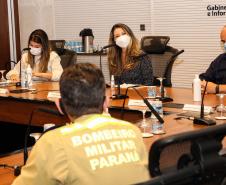 Primeira-dama do Estado do Paraná recebe Alto-Comando da Polícia Militar em Curitiba (PR)